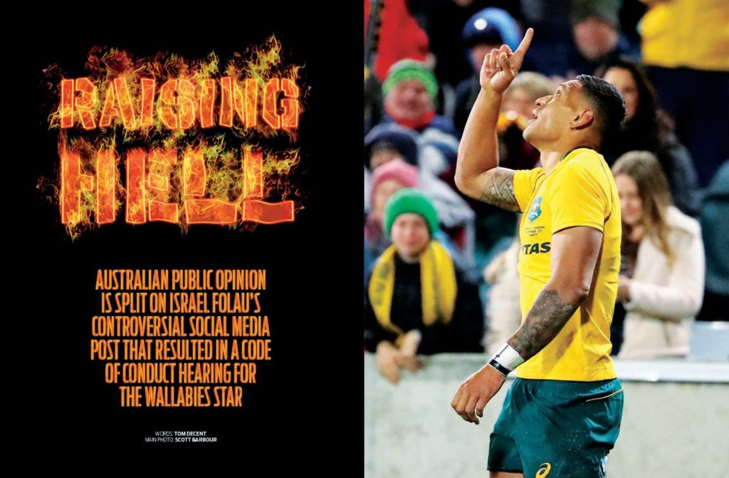 Israel Folau: Raising hell