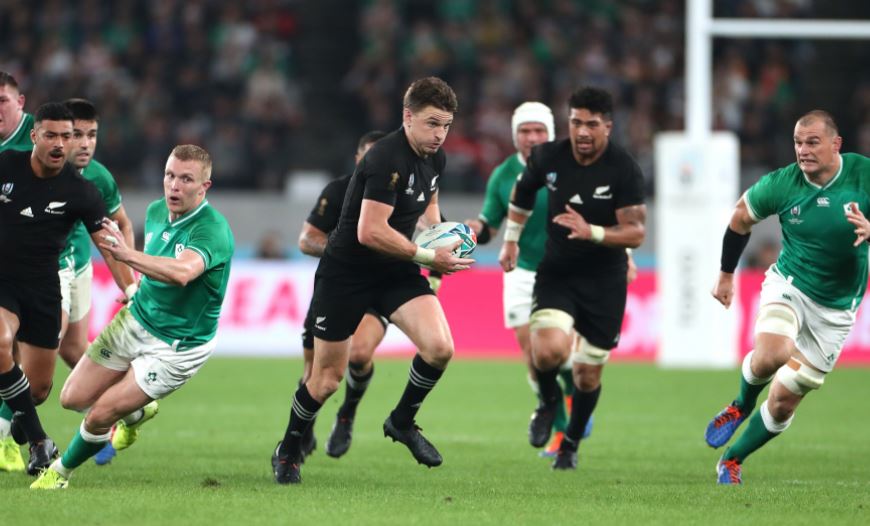 Beauden Barrett on the run