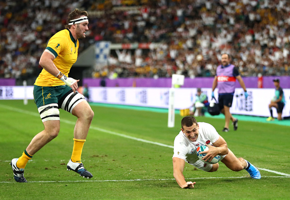 England wing Jonny May scores