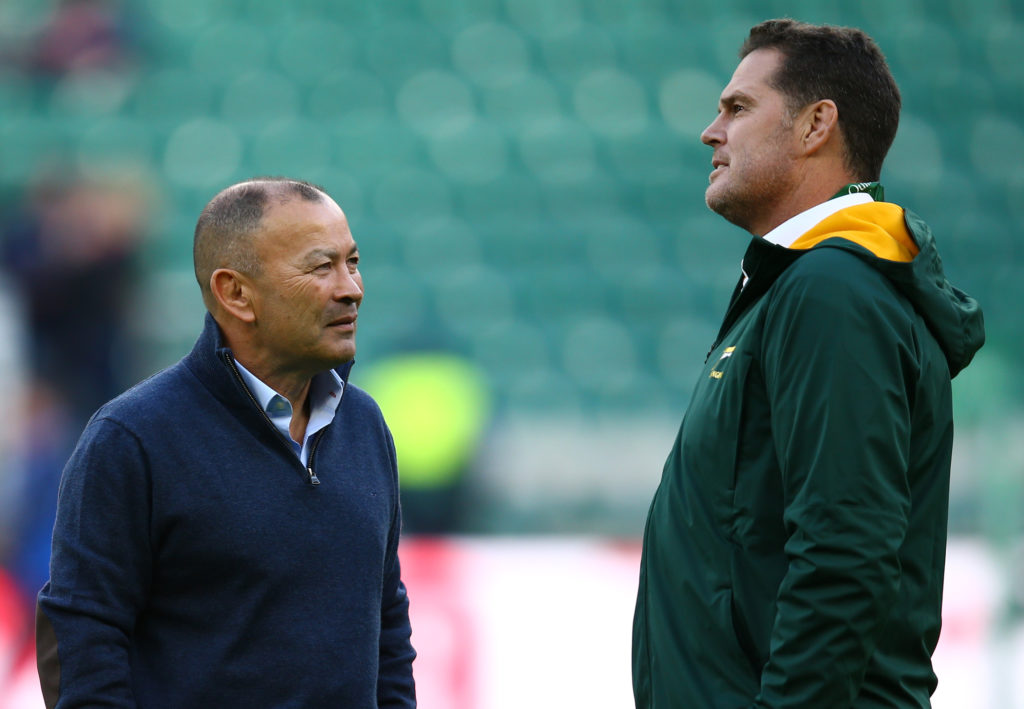 England coach Eddie Jones and Bok coach Rassie Erasmus