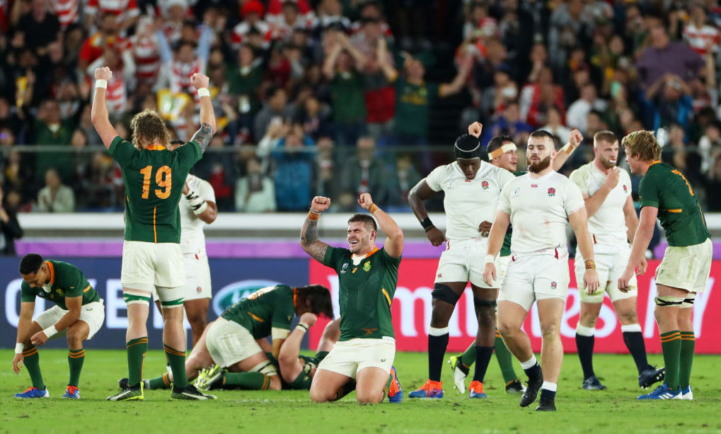 The Boks celebrate