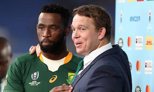 Siya Kolisi and John Smit