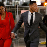 Israel Folau with wife Maria