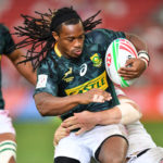Branco du Preez of South Africa in actions during the Cup Semi Finals between South Africa and USA