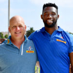 Siya Kolisi with coach John Dobson