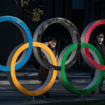 The Olympic Games rings in Tokyo