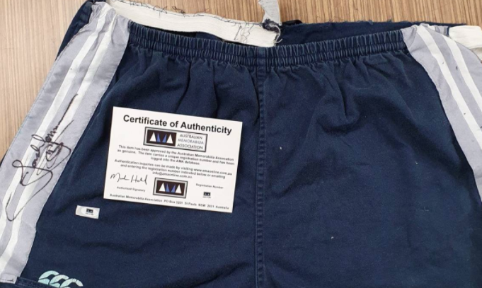 Lucrative auction for Lomu's ripped shorts