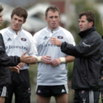 Carel du Plessis during a Bok training session