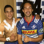 Cheslin Kolbe and Dillyn Leyds at the Stormers