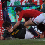 Fourie scores against the Lions