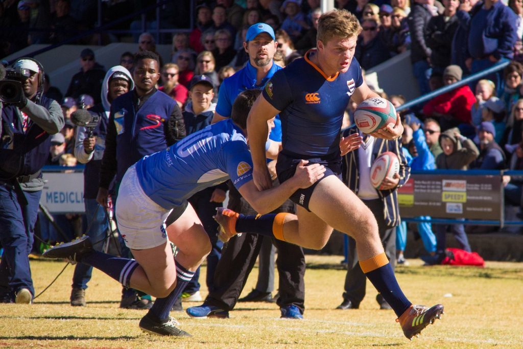 Cheetahs bound Marcell Muller in action for Grey College