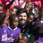 Damian de Allende at the Get Into Rugby programme