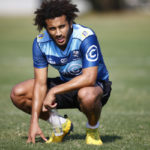 DURBAN, SOUTH AFRICA - JULY 28: Jaden Hendrikse during the Cell C Sharks training session at Jonsson Kings Park Stadium on July 28, 2020 in Durban, South Africa. (Photo by Steve Haag/Gallo Images)