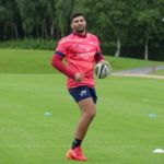 Damian de Allende during Munster training ahead of Pro14 resumption