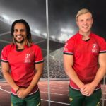 Blitzboks players Selvyn Davids and JC Pretorious