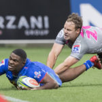 Stormers fullback Warrick Gelant scores the winning try