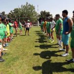 Iran rugby players during a training session