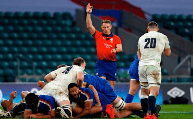 Column: Officials choked in England-France final