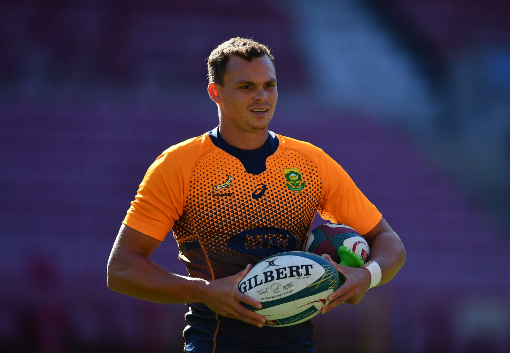 Curwin Bosch during a Springboks training session