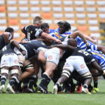 The Sharks scrum against Western Province