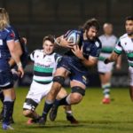 Lood de Jager carries for the Sale Sharks