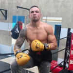 Sonny Bill Williams during boxing training