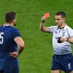 France lock Paul Willemse is sent off