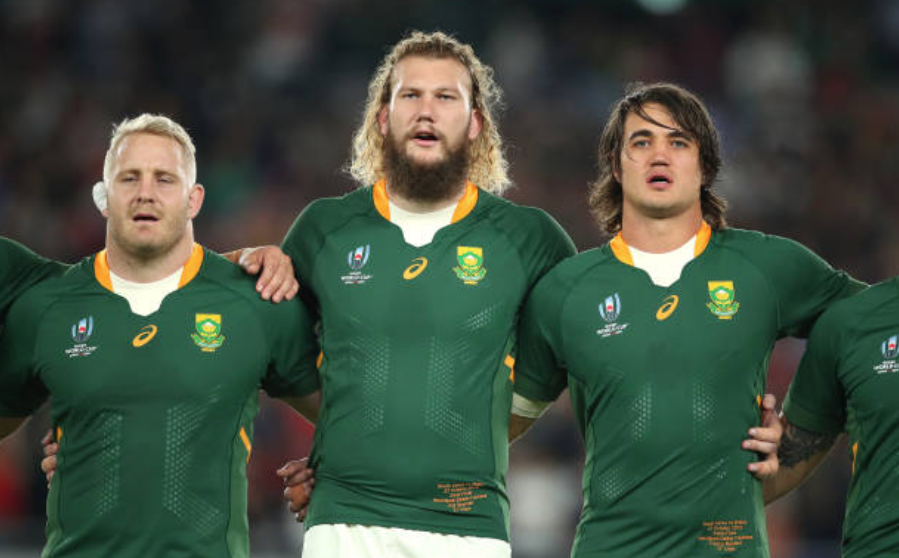 Springbok lock RG Snyman, Vincent Koch, Franco Mostert