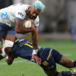 Akira Ioane in action against the Highlanders