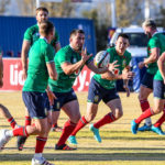 JOHANNESBURG, SOUTH AFRICA - JUNE 29: Players warming up during the British and Irish Lions rugby team training session at St Peter's College on June 29, 2021 in Johannesburg, South Africa.