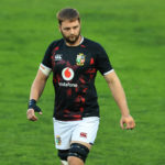 Iain Henderson of the British and Irish Lions looks on in the warm up prior to the Sigma Lions v British & Irish Lions tour match at Emirates Airline Park on July 03, 2021 in Johannesburg, South Africa.